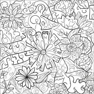 Halaman Mewarnai Puzzle Berwarna 138183 69575