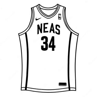 Jersey Nba Halaman Mewarnai