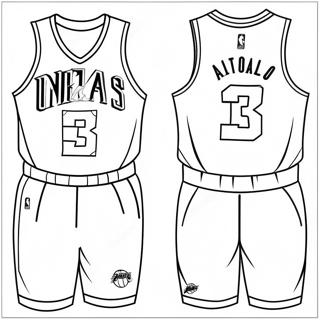 Halaman Mewarnai Jersey Nba Berwarna Warni 138286-69655