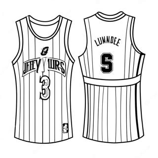Halaman Mewarnai Jersey Nba Yang Dapat Disesuaikan 138288-69662