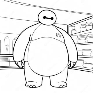 Halaman Mewarnai Baymax 138438-69769