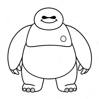 Baymax Halaman Mewarnai