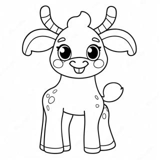 Halaman Mewarnai Rusa Natal Yang Imut 138541 69855