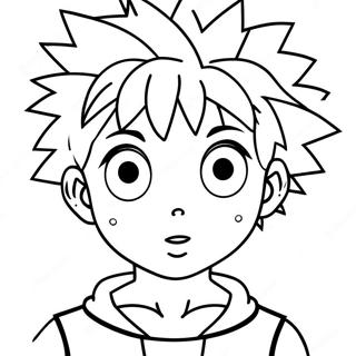 Halaman Mewarnai Killua 138591-69890