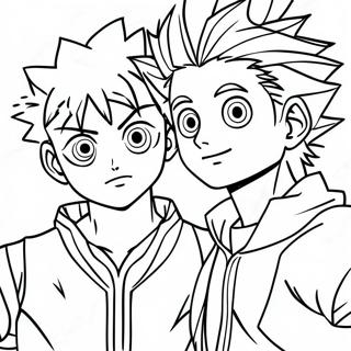 Halaman Mewarnai Persahabatan Killua Dan Gon 138595-69906