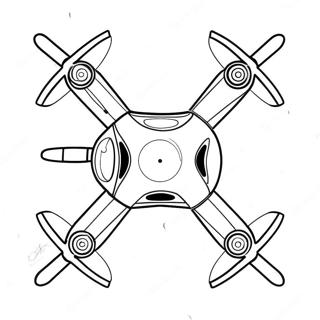 Halaman Mewarnai Drone Berwarna Warni Dengan Propeller 138670 69957