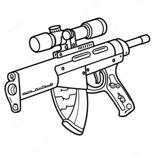 Halaman Mewarnai Senapan Sniper Taktis 138823-70078