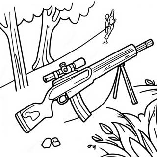 Halaman Mewarnai Senapan Sniper Yang Tersembunyi 138824-70082