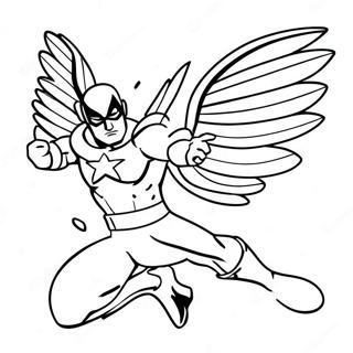 Halaman Mewarnai Super Hero Hebat Yang Terbang 138923 70155