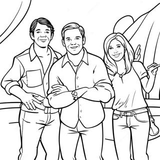 Halaman Mewarnai Cory Carson Bersama Teman Teman 138976-70198