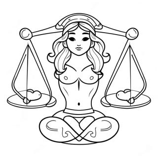 Halaman Mewarnai Tanda Zodiak Libra 139334-70469