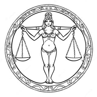 Halaman Mewarnai Tanda Zodiak Libra 139334-70472