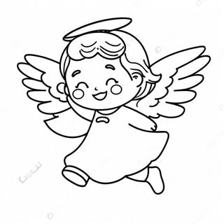 Halaman Mewarnai Malaikat Kecil Yang Terbang 139415 70547