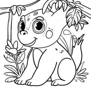 Halaman Mewarnai Hewan Hutan Hujan Yang Berwarna Warni 139437 70555