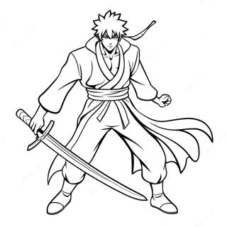 Halaman Mewarnai Ichigo Dengan Pedang 139590 70676