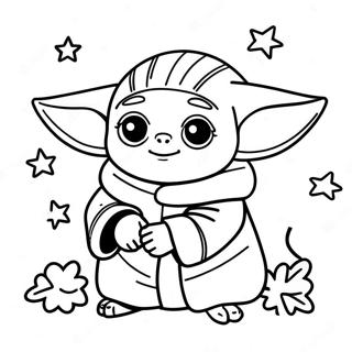 Halaman Mewarnai Baby Yoda Natal 139639-70709