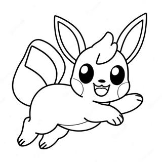 Gambar Mewarnai Eevee Senang Melompat 14243-3118