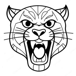 Halaman Mewarnai Black Panther Menggeram 14341-3133