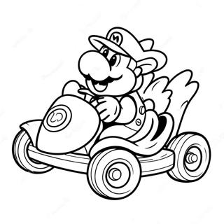 Halaman Mewarnai Mario Kart Bowser Di Kart 14620-3189