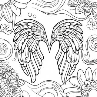 Halaman Mewarnai Sayap Malaikat Mistis 14798 3244