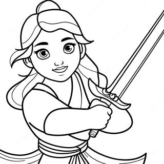 Gambar Mewarnai Mulan Yang Berani 1546-2647