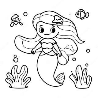 Gambar Mewarnai Ariel Yang Petualang Di Bawah Laut 1547-1842