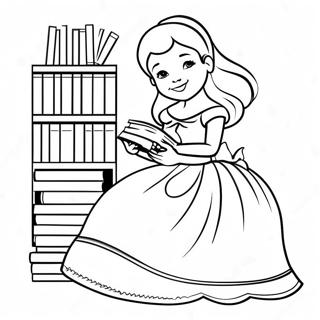 Gambar Mewarnai Belle Yang Royal Dengan Buku 1548-1274