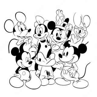 Halaman Mewarnai Mickey Mouse Dan Teman Teman 16546-3610