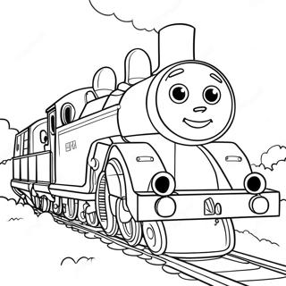 Halaman Mewarnai Gordon The Big Blue Engine 17177-3759