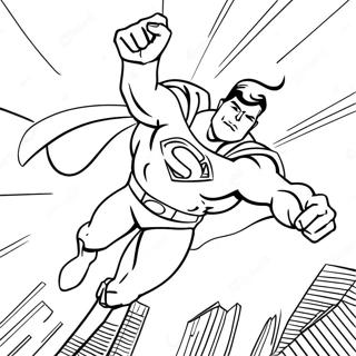 Halaman Mewarnai Superman Menyelamatkan Hari 17338-3789