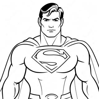 Halaman Mewarnai Superman Dengan Jubah 17339-3796