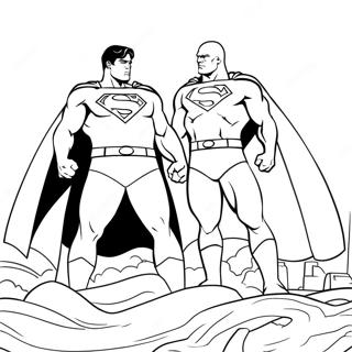 Halaman Mewarnai Superman Vs Lex Luthor 17341-3801