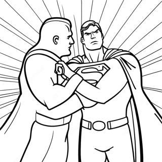 Halaman Mewarnai Superman Vs Lex Luthor 17341-3804
