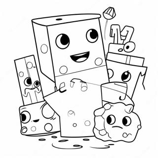 Halaman Mewarnai Petualangan Seru Numberblocks 17529-3829