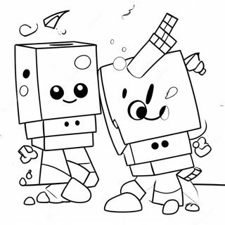 Halaman Mewarnai Numberblocks Bermain Bersama 17532-3842