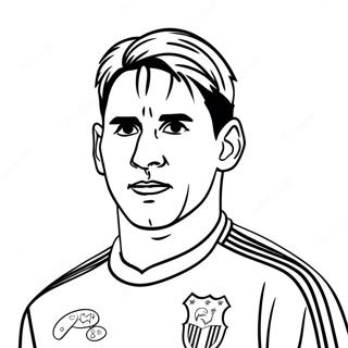 Gambar Mewarnai Lionel Messi Dalam Aksi 18719 4095