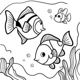 Halaman Mewarnai Marlin Melindungi Nemo 19357 4230