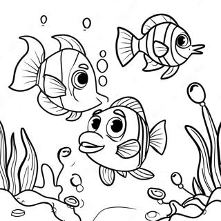 Halaman Mewarnai Marlin Melindungi Nemo 19357 4231