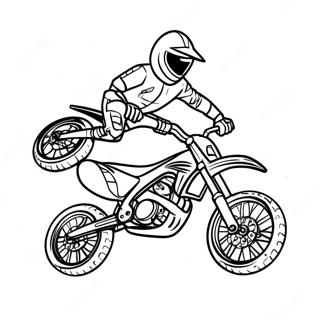 Aksi Keren Sepeda Motor Tanah Halaman Mewarnai 20177-4407