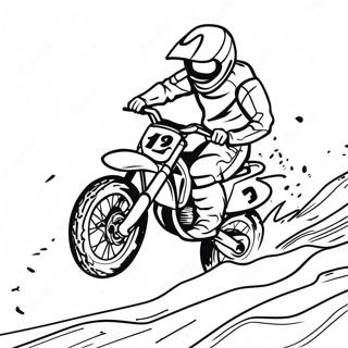 Balapan Sepeda Motor Tanah Yang Cepat Halaman Mewarnai 20178-4409