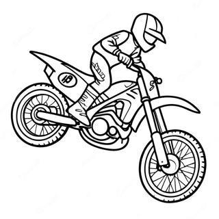 Balapan Sepeda Motor Tanah Yang Cepat Halaman Mewarnai 20178-4410