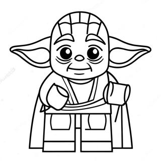 Halaman Mewarnai Lego Star Wars Yoda 20461-4479