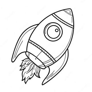 Halaman Mewarnai Roket Dengan Api Berwarna Warni 21196 4633