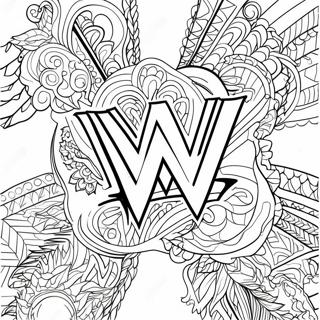 Halaman Mewarnai Logo Wwe 21397-4667
