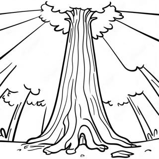 Halaman Mewarnai Pohon Redwood Yang Tinggi 21779 4753