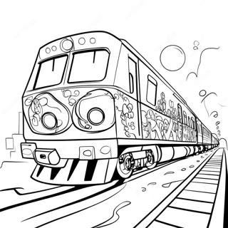 Halaman Mewarnai Grafiti Di Kereta 22401 4892