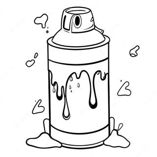 Halaman Mewarnai Kaleng Semprot Grafiti Dan Tetesan Cat 22403 4898