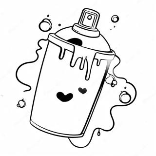 Halaman Mewarnai Kaleng Semprot Grafiti Dan Tetesan Cat 22403 4899