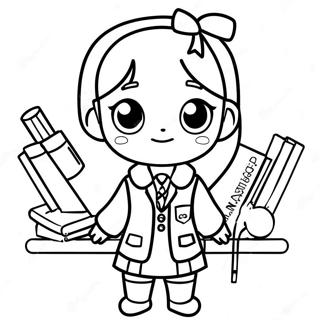 Halaman Mewarnai Karakter Gacha Life Dalam Seragam Sekolah 22495-4919