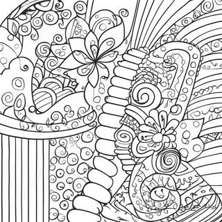 Halaman Mewarnai Pola Garis Yang Berani 22749 4976